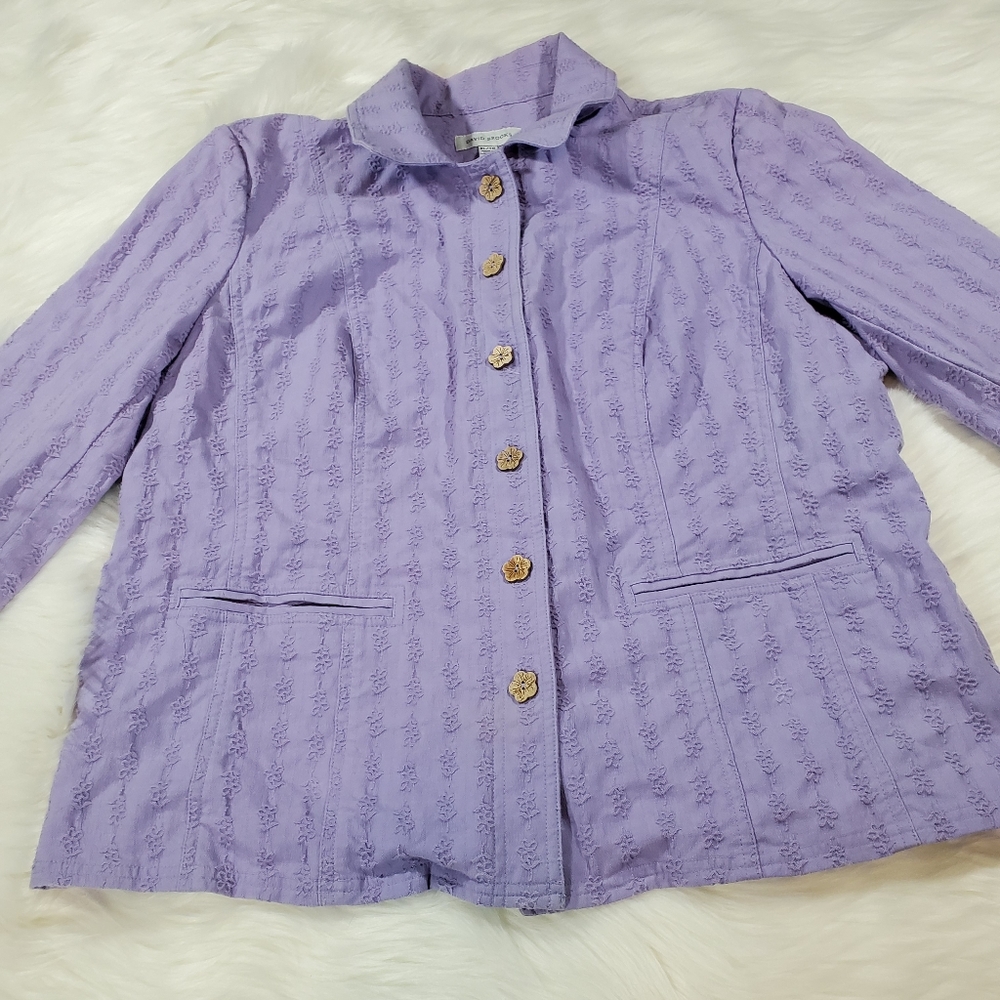 David Brooks blazer embroidery size XL